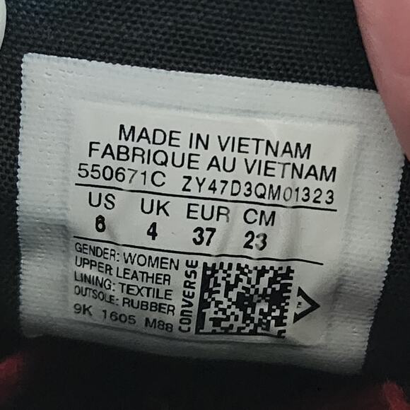 Converse Chuck Taylor All-Star Hidden Heel Wedge Women's Shoes Size 6 Red - Picture 9 of 9